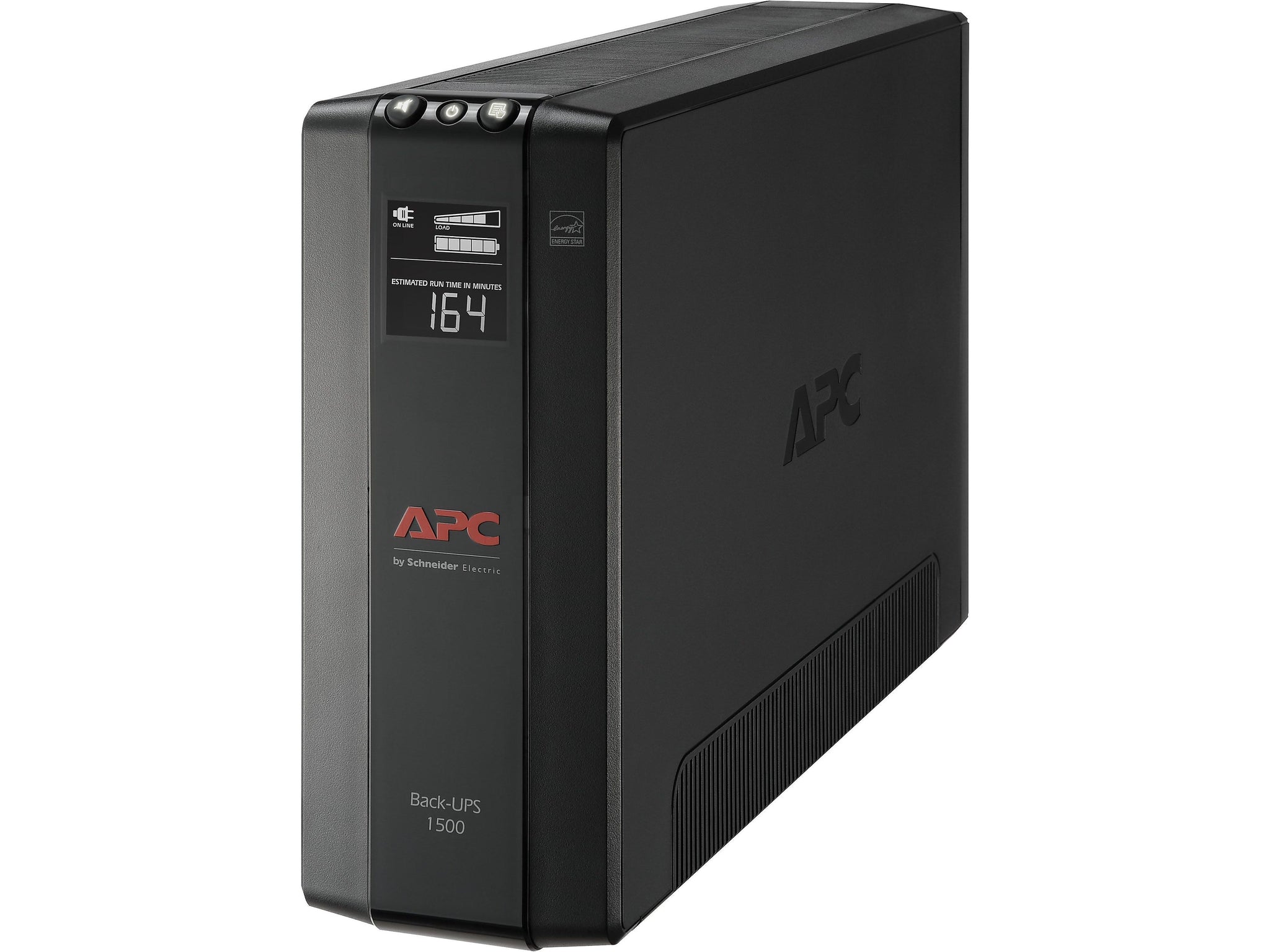 APC Back UPS Pro Battery Backup and Surge Protector, Compact Tower, 1500VA, AVR, LCD, 120V, Black