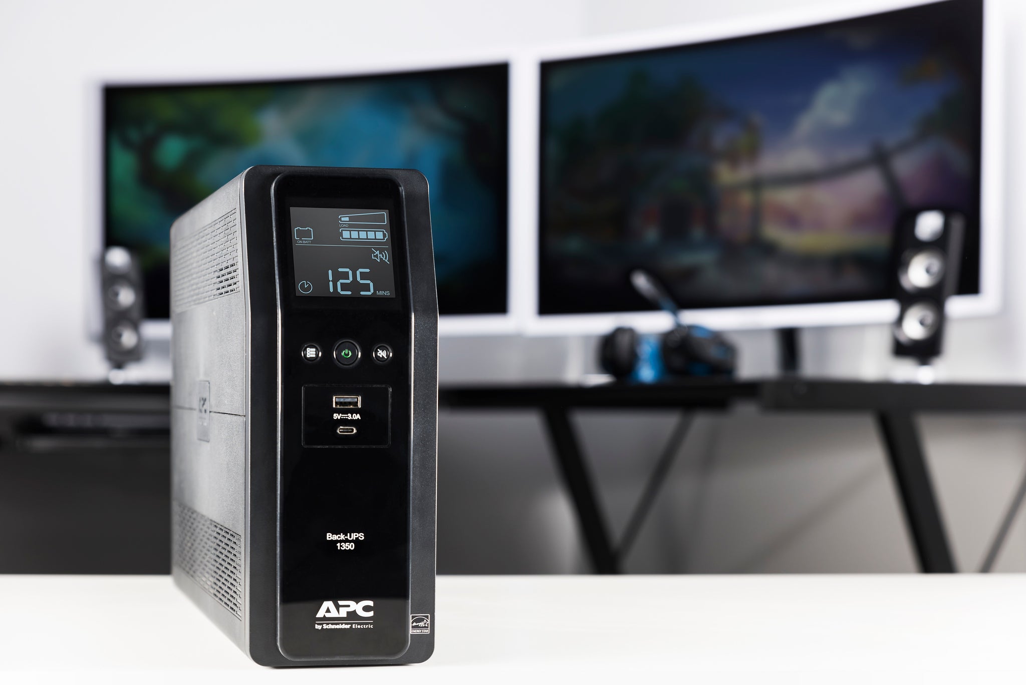 APC Back-UPS Pro BN 1350VA/810 Watts, 10-Outlets, 2 USB Ports, Black