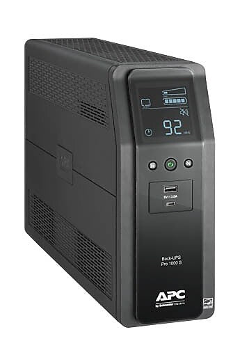 APC Series 1000VA Battery Backup UPS, 10-Outlets, Black