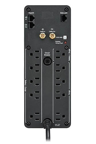 APC Series 1350VA Battery Backup UPS, 10-Outlets, Black
