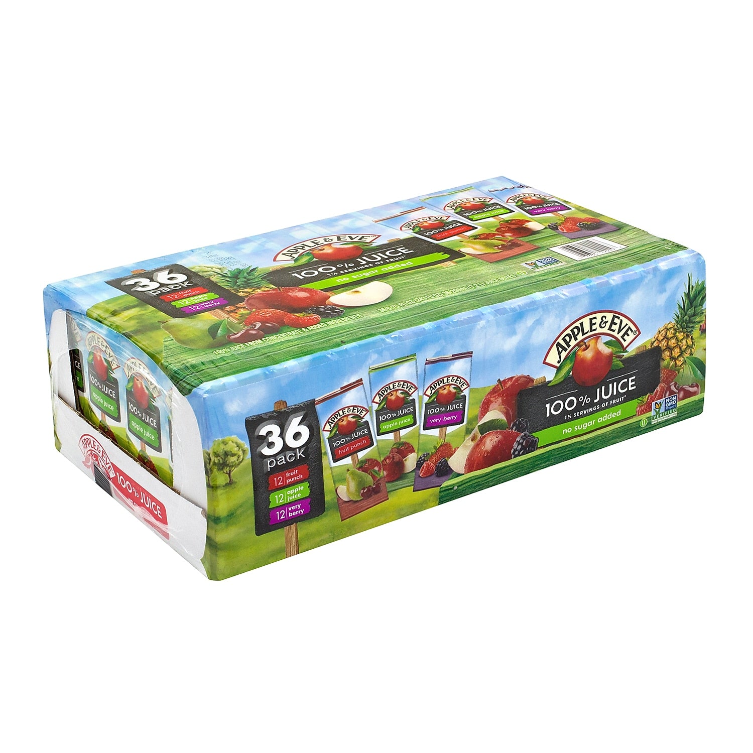 Apple & Eve Juice Variety Pack, No Sugar Added, 6.75 oz., 36/Pack