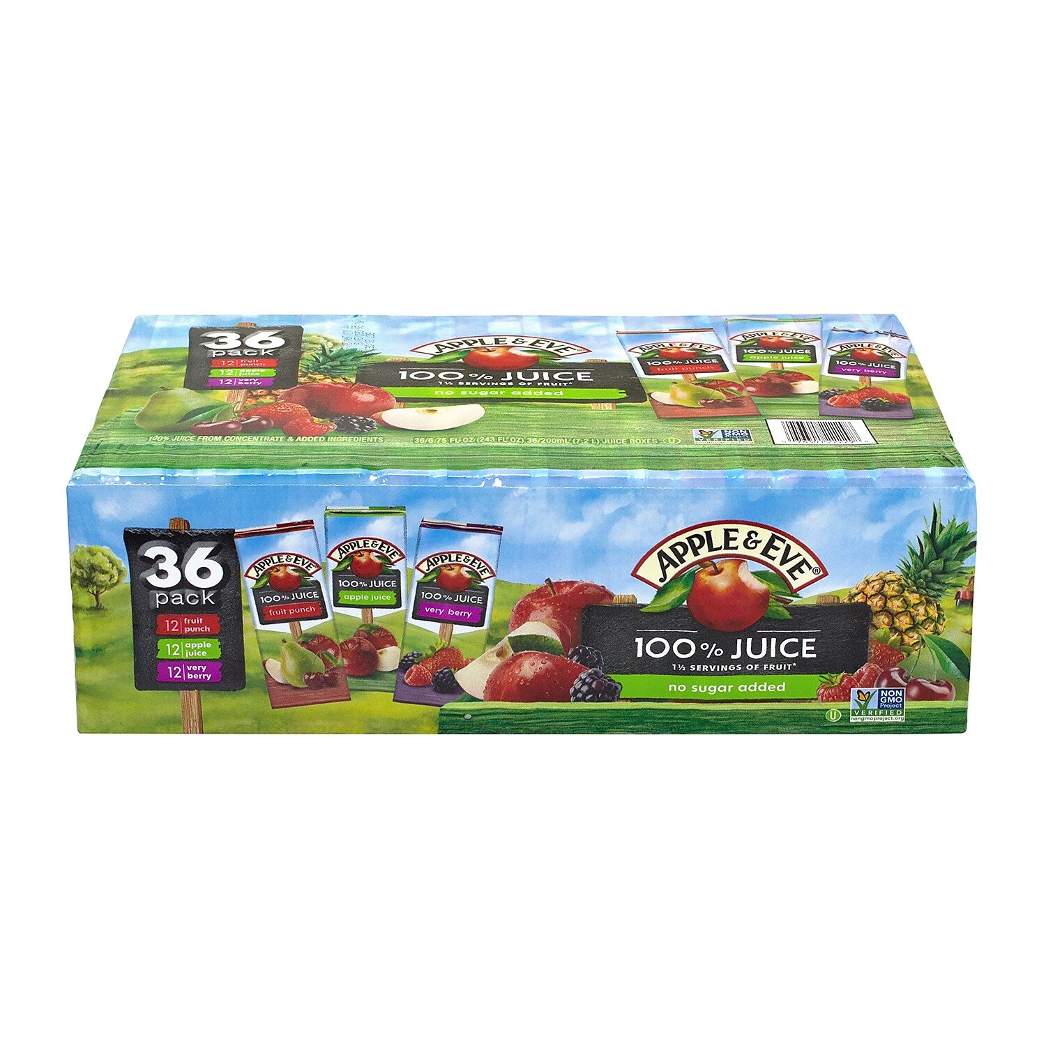 Apple & Eve Juice Variety Pack, No Sugar Added, 6.75 oz., 36/Pack
