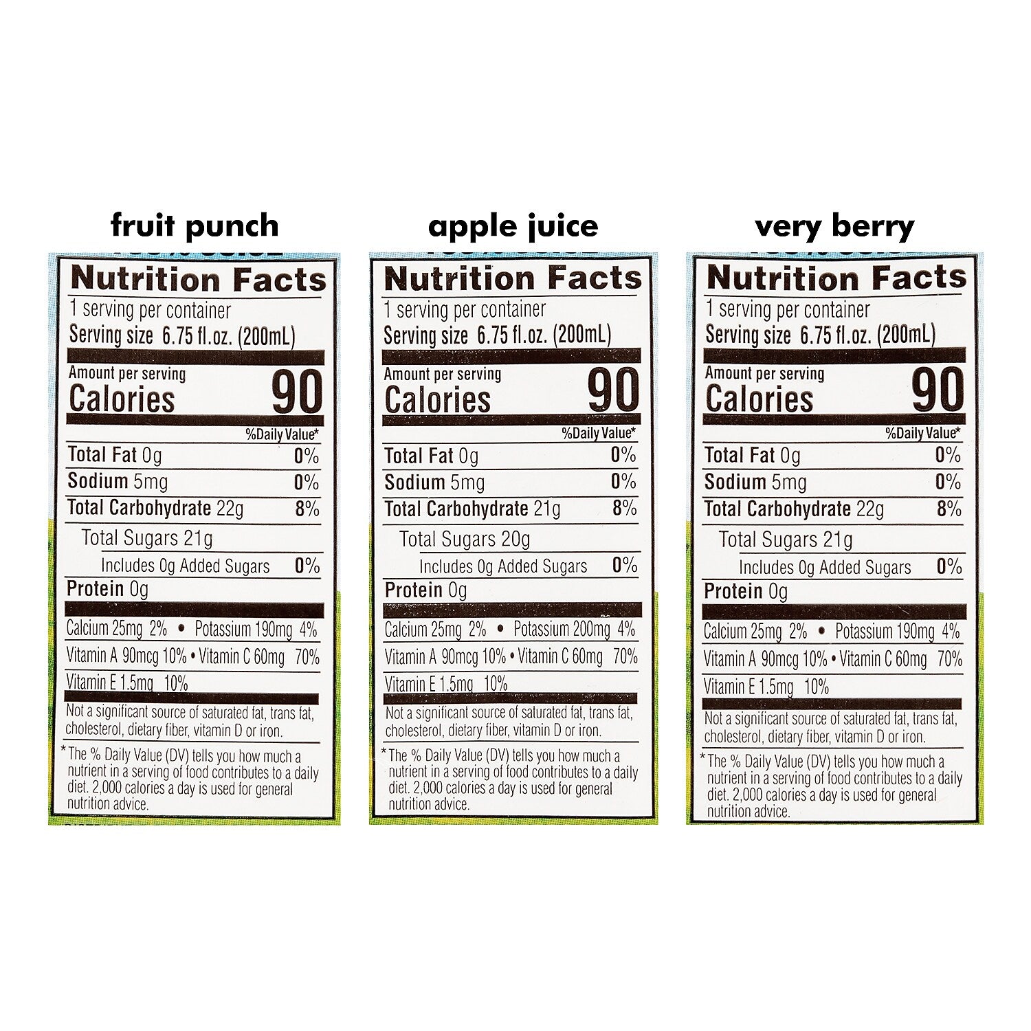 Apple & Eve Juice Variety Pack, No Sugar Added, 6.75 oz., 36/Pack
