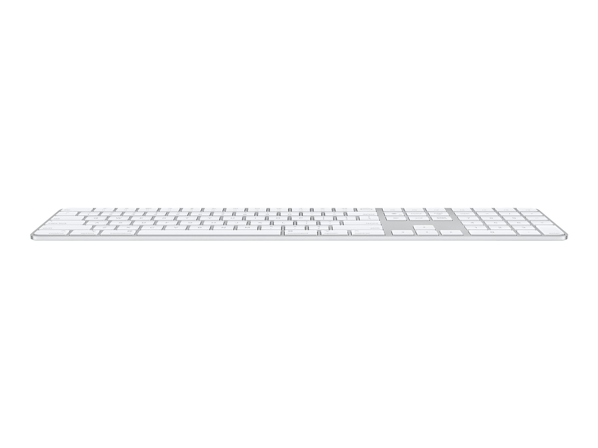 Apple Magic Keyboard with Touch ID and Numeric Keypad Wireless, Silver/White Keys