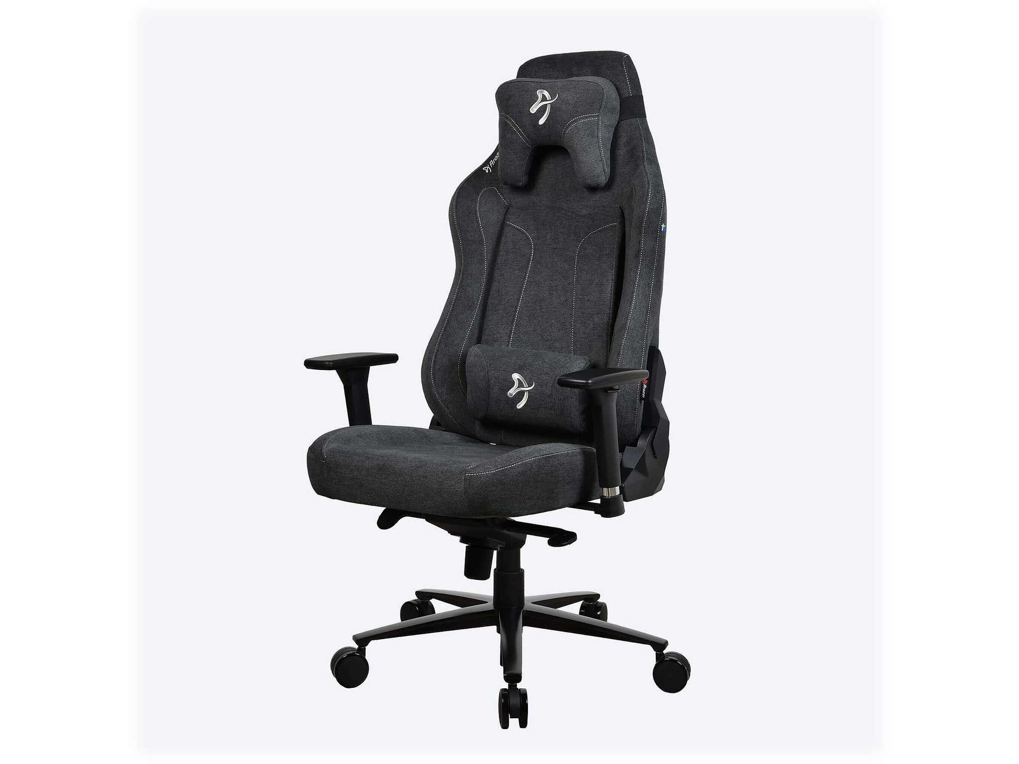 Arozzi Vernazza Fabric Ergonomic Rocker Gaming Chair, Dark Gray