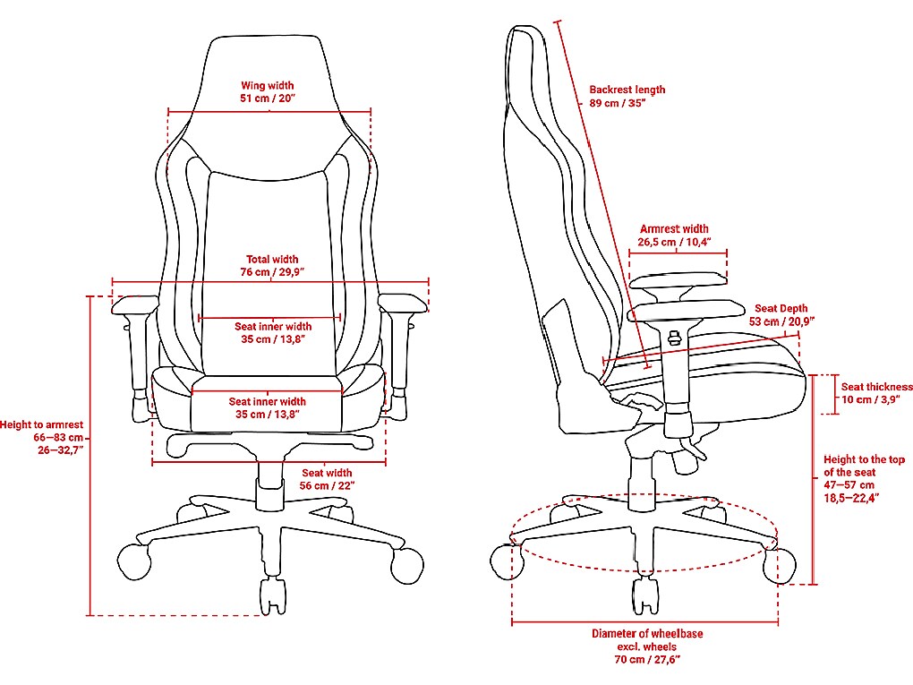 Arozzi Vernazza Faux Leather Ergonomic Rocker Gaming Chair, Pure Black