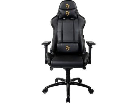 Arozzi Verona Signature PU Ergonomic Racing Gaming Chair, Black/Gold