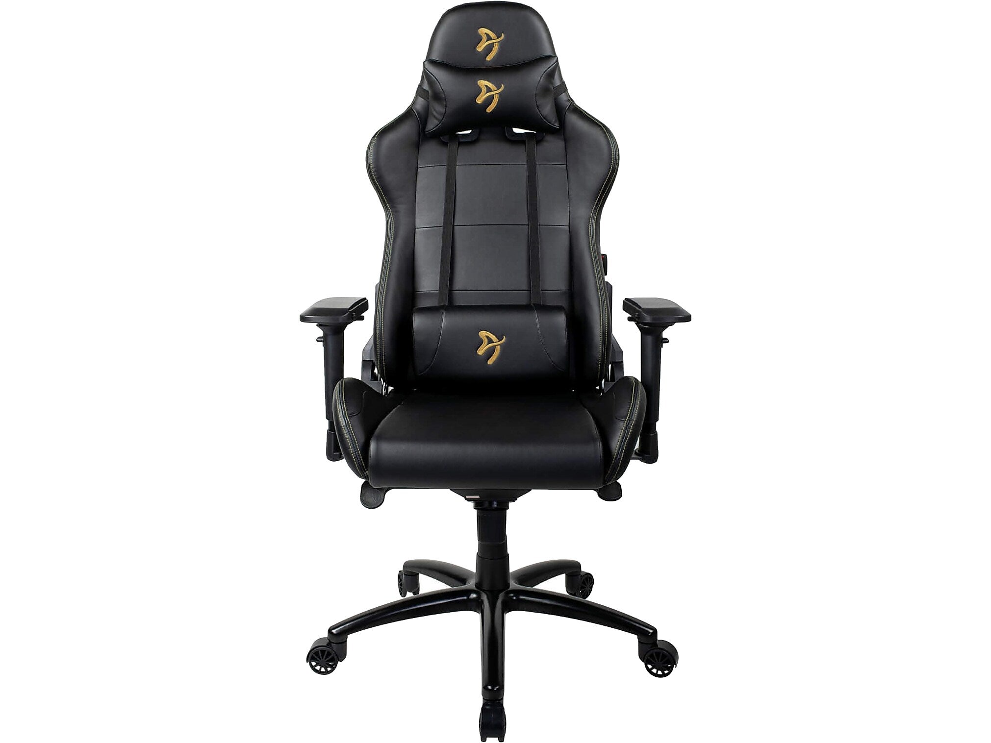 Arozzi Verona Signature PU Ergonomic Racing Gaming Chair, Black/Gold