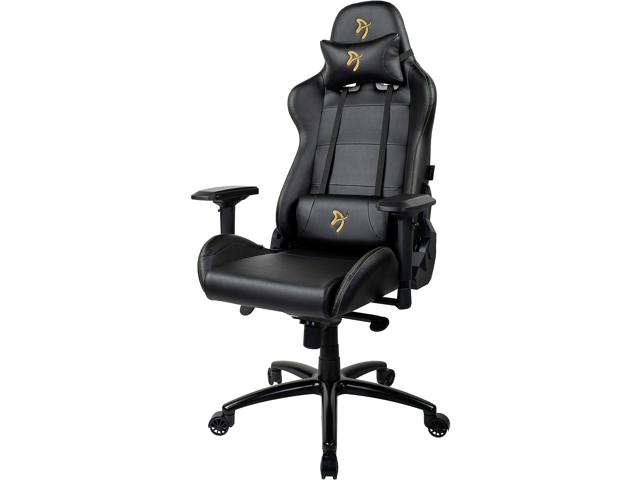 Arozzi Verona Signature PU Ergonomic Racing Gaming Chair, Black/Gold