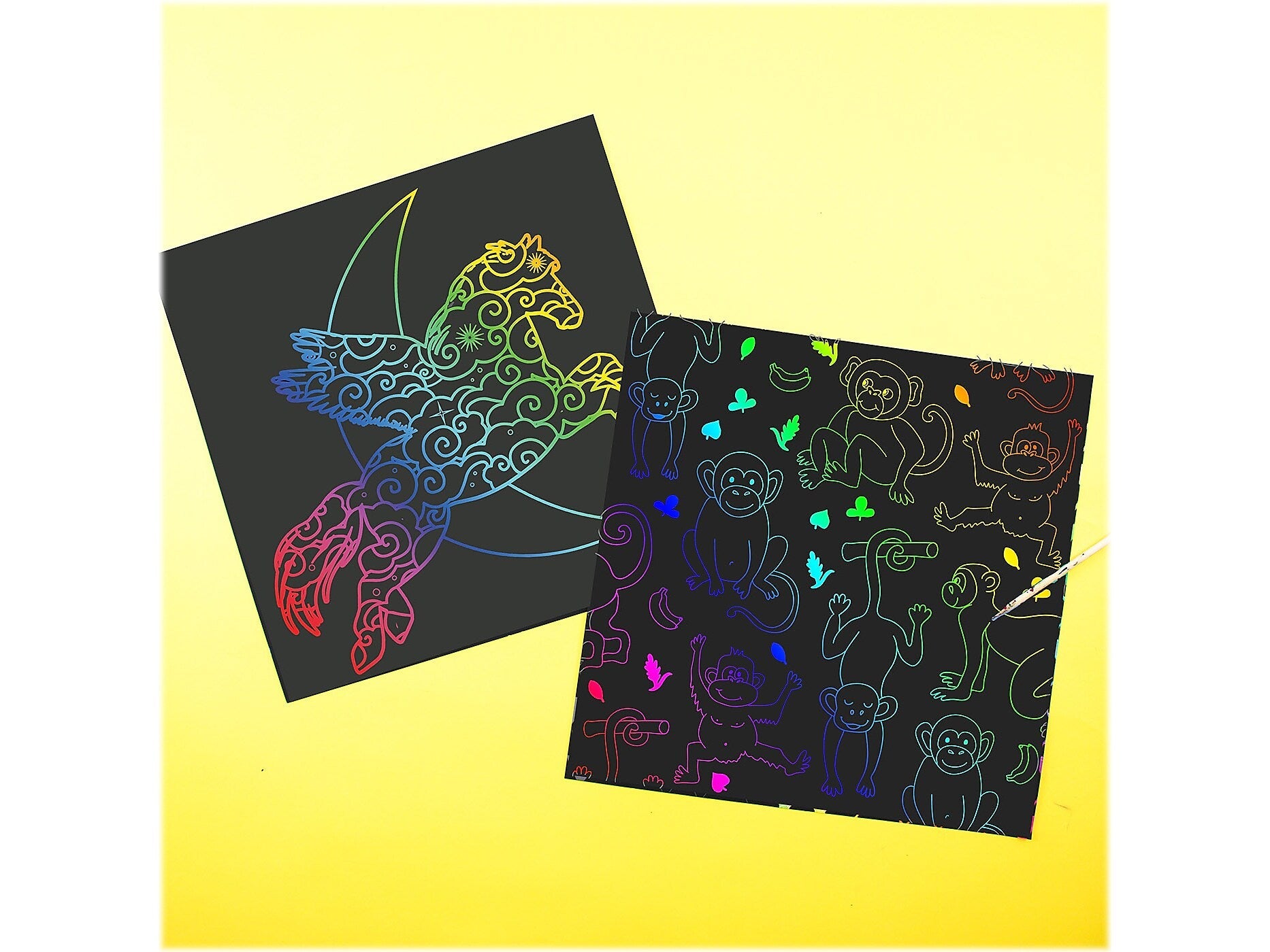 Art 101 Budding Artist Ultimate Art and Scratch Art Kit, Assorted Colors, 126 Pieces