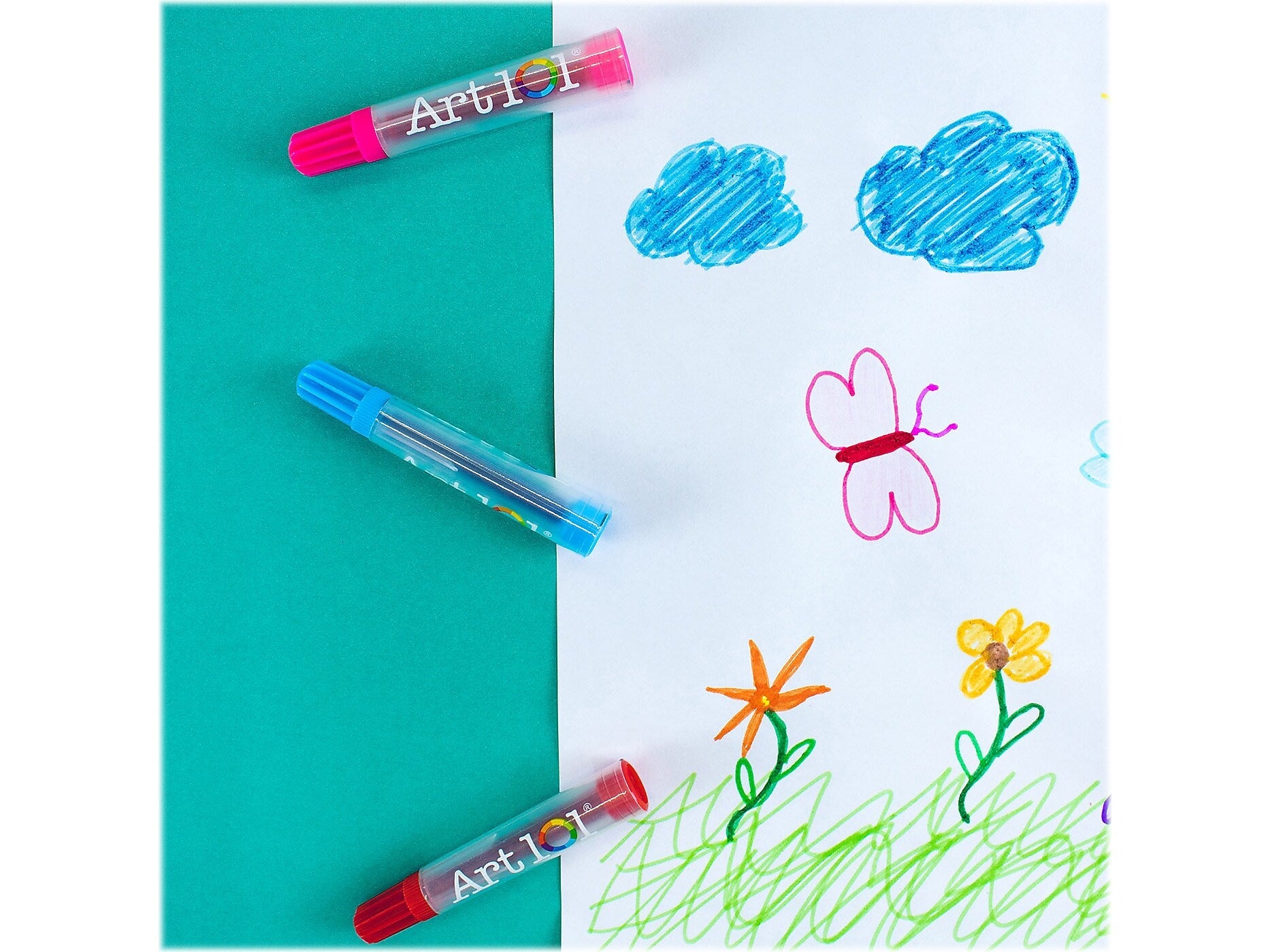 Art 101 Budding Artist Ultimate Art and Scratch Art Kit, Assorted Colors, 126 Pieces