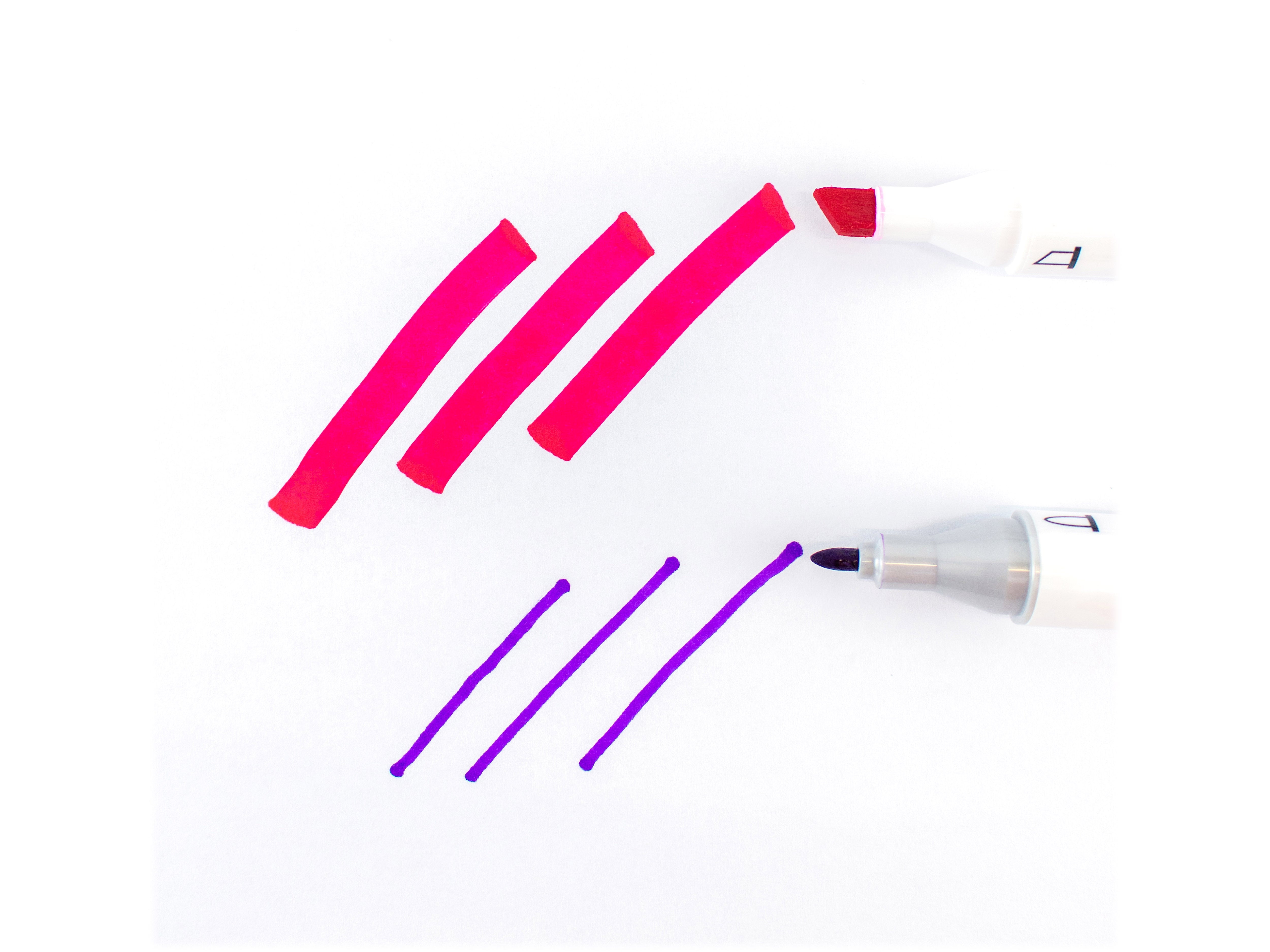 Art 101 Creative Tools Dual-Tip Illy Markers, Chisel/Bullet Point, Assorted Colors, 36/Set