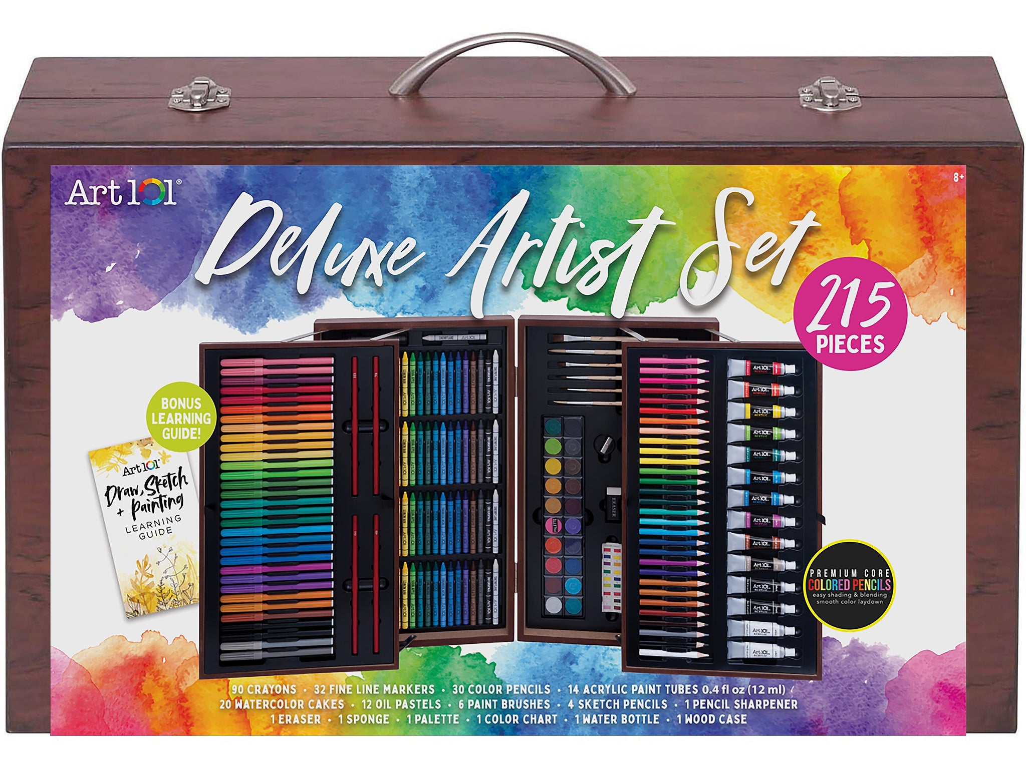 Art 101 Deluxe Art Set, Assorted Colors, 215 Pieces