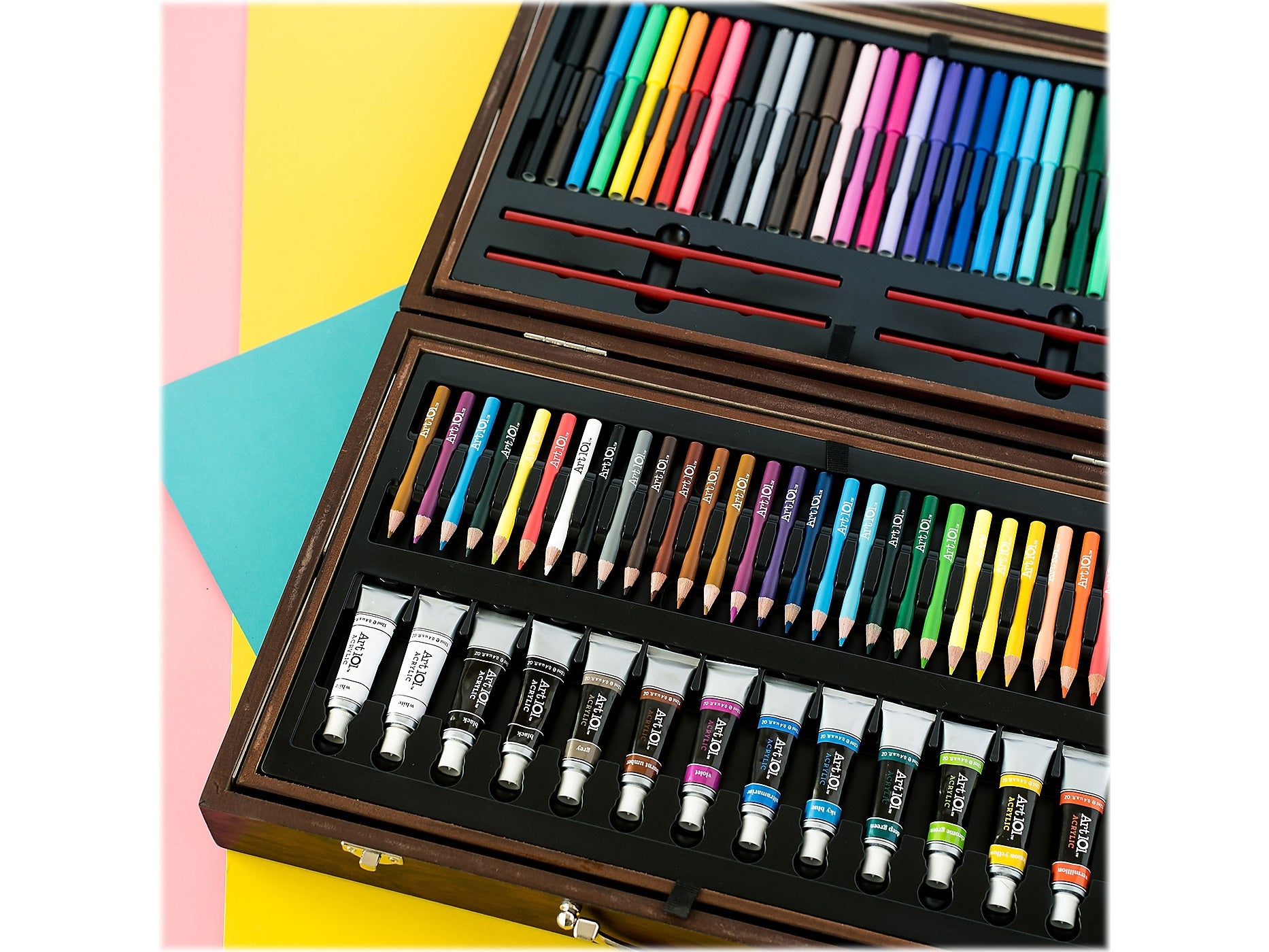 Art 101 Deluxe Art Set, Assorted Colors, 215 Pieces