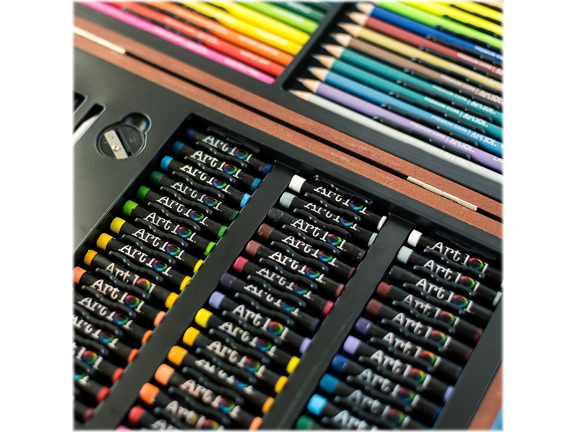 Art 101 Draw and Color Art Set, Assorted Colors, 106 Pieces