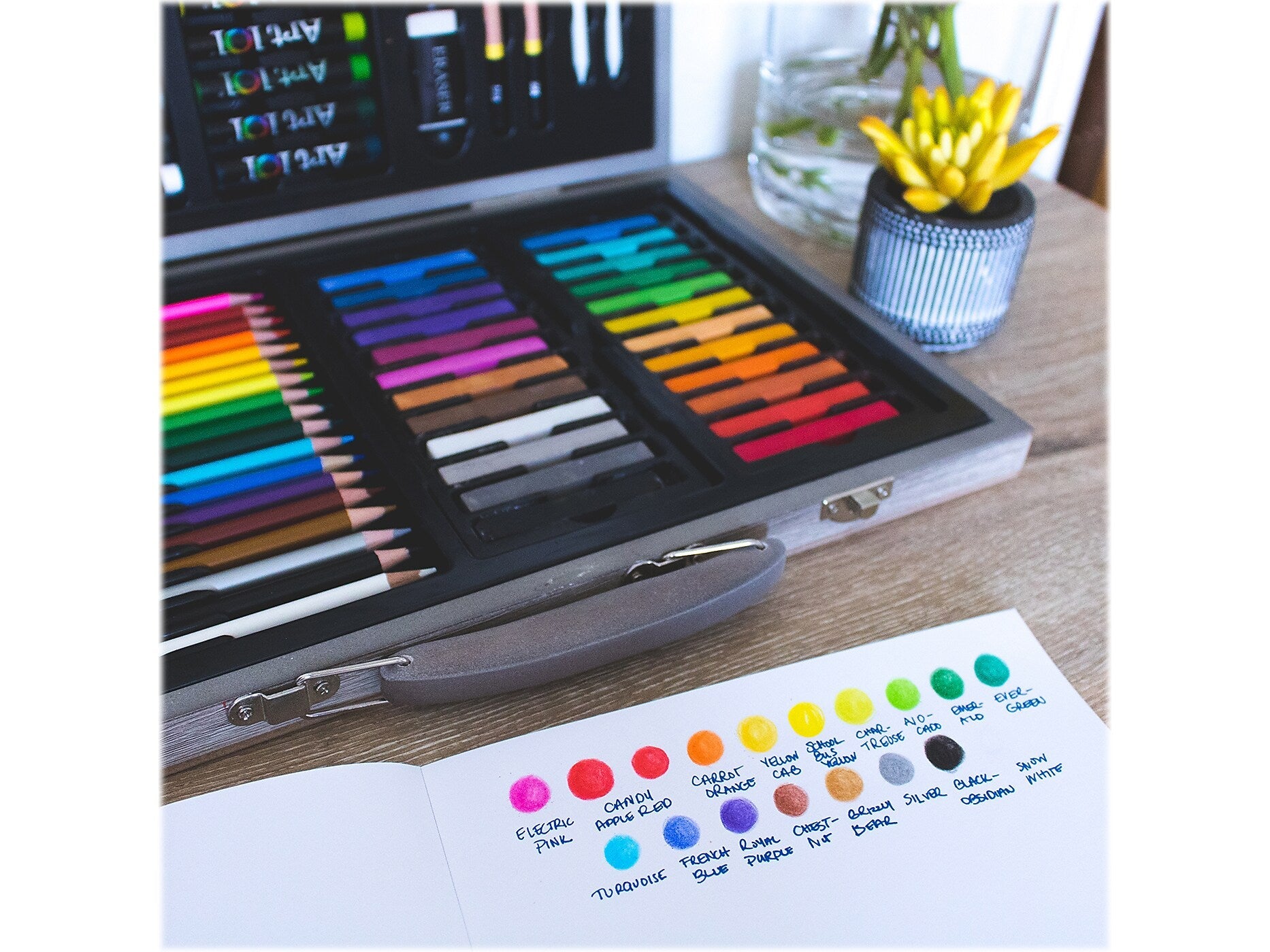 Art 101 Drawing, Skeetching, and Doodling Art Set, Assorted Colors, 111 Pieces