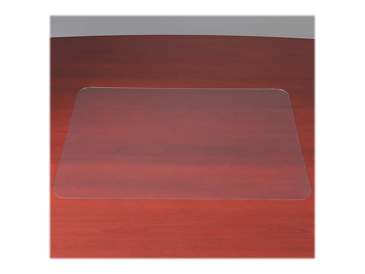 Artistic Krystal View Anti-Slip Plastic Desk Pad, 20" x 36", Clear