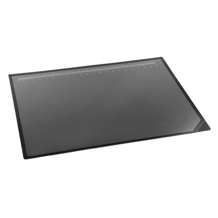 Artistic Logo Pad Anti-Slip Rubber Desk Pad, 24" x 19", Black