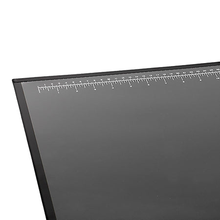 Artistic Logo Pad Anti-Slip Rubber Desk Pad, 24" x 19", Black