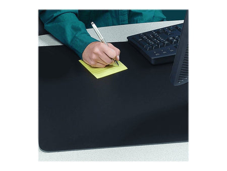 Artistic Rhinolin II Anti-Microbial Anti-Slip PVC Desk Pad, 24" x 36", Matte Black