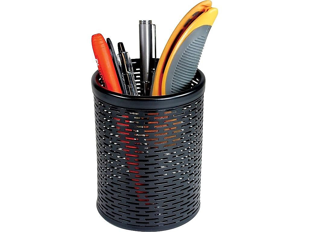 Artistic Urban Collection Pencil Holder, Black Metal