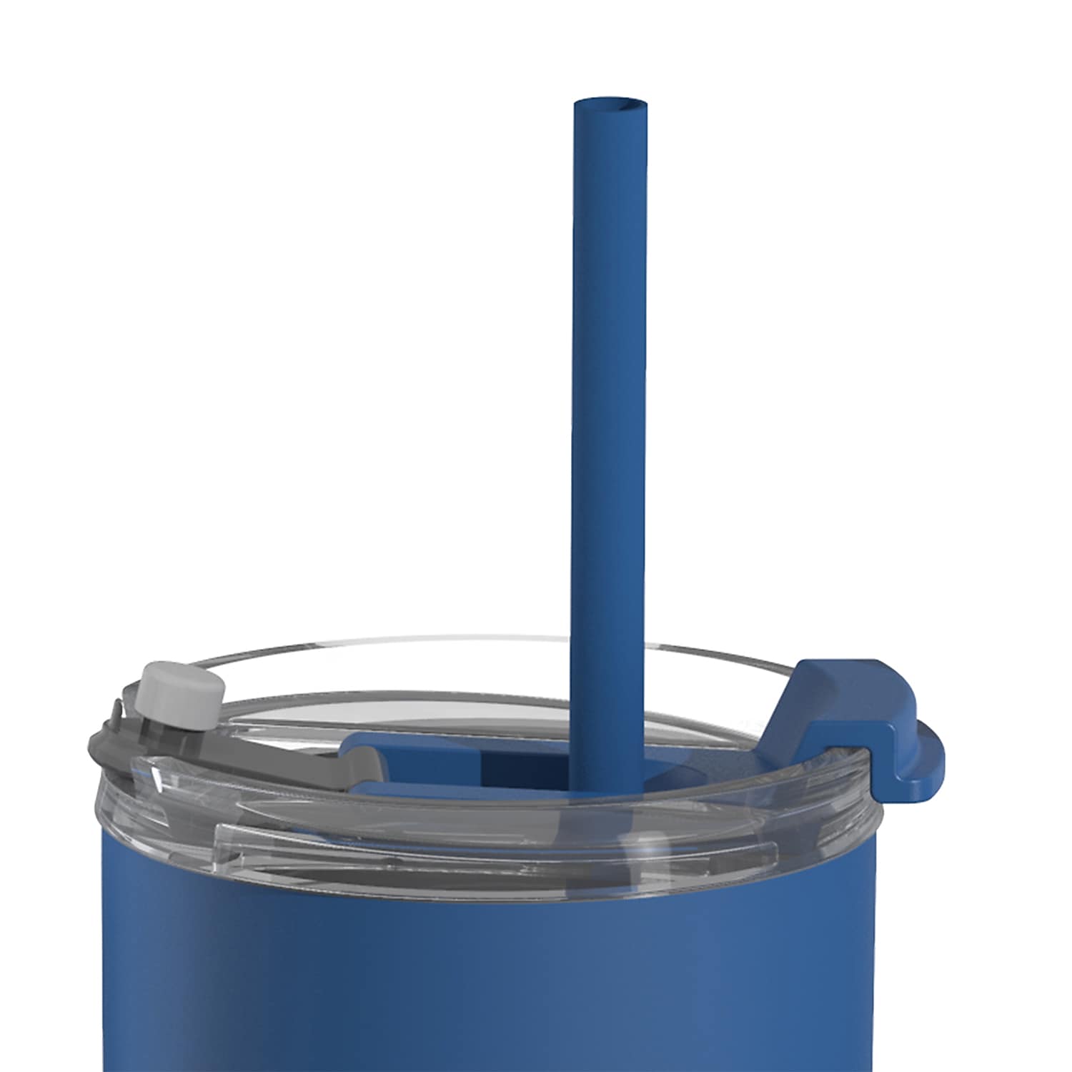 ASOBU 20-Ounce Aquilina Double-Wall-Insulated Stainless Steel Tumbler with Straw, Blue