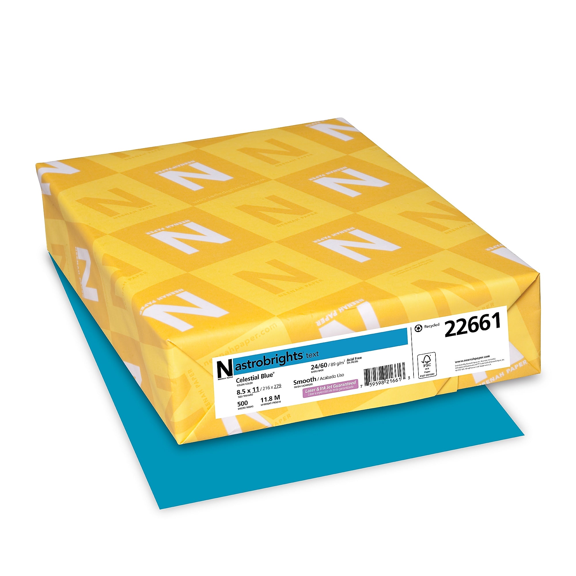 Astrobrights 30% Recycled Colored Paper, 24 lbs., 8.5