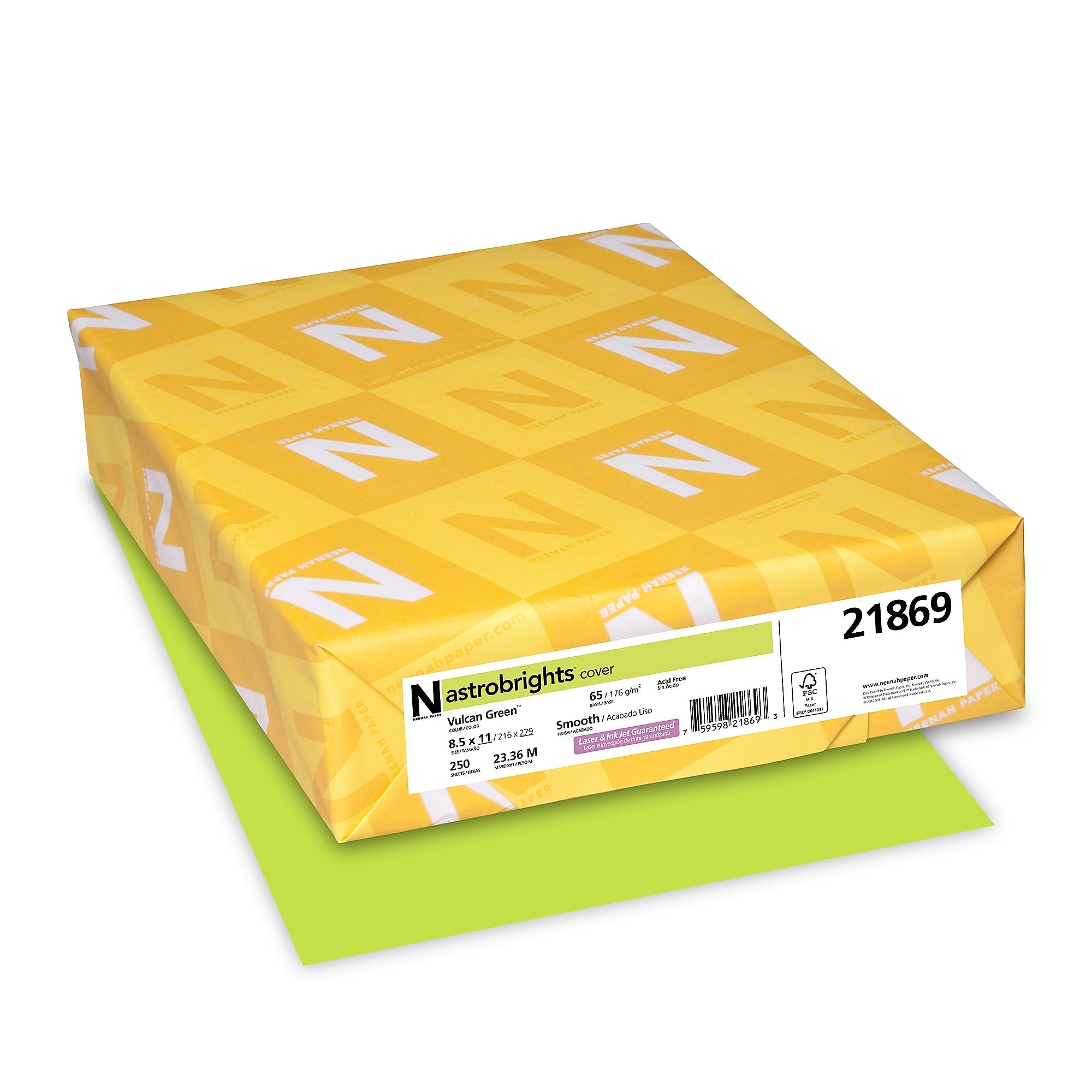 Astrobrights 65 lb. Card Stock Paper, 8.5