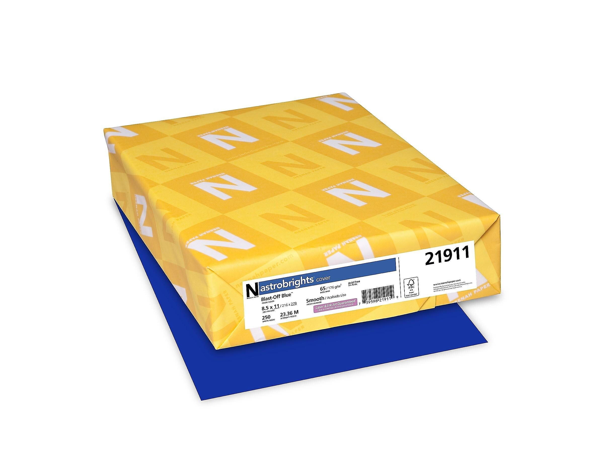 Astrobrights 65 lb. Cardstock Paper, 8.5