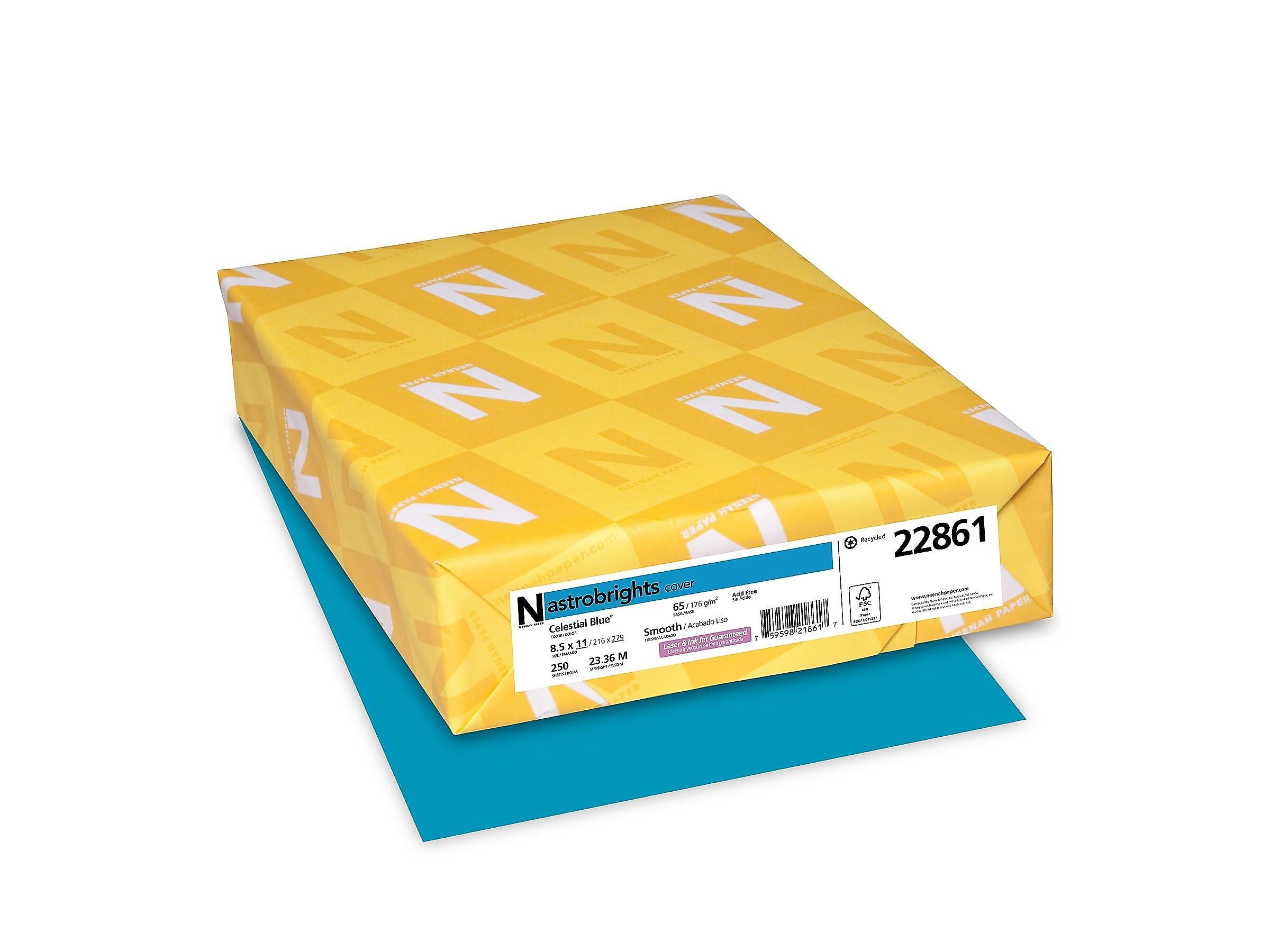 Astrobrights 65 lb. Cardstock Paper, 8.5