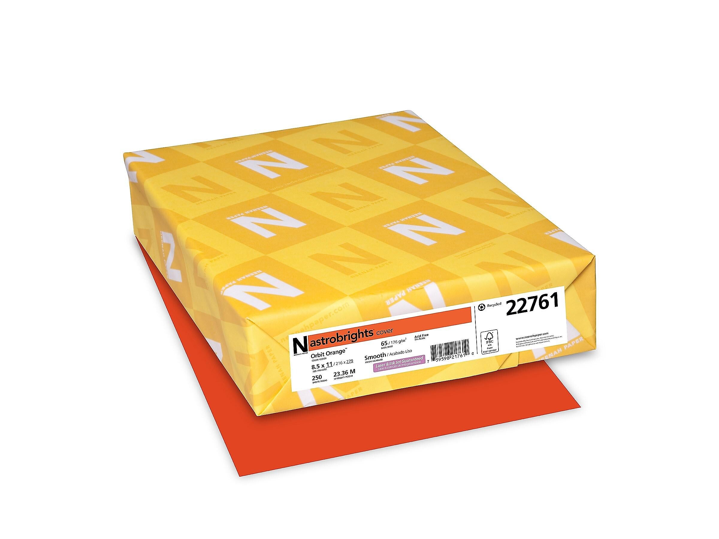 Astrobrights 65 lb. Cardstock Paper, 8.5