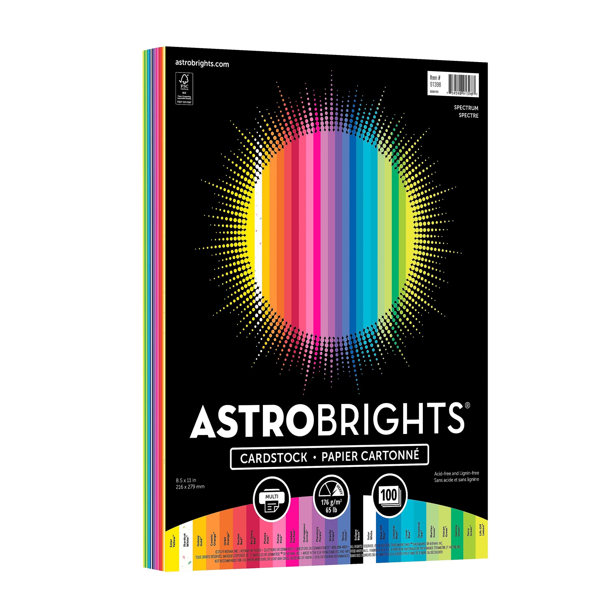 Astrobrights Colored Cardstock, 8.5