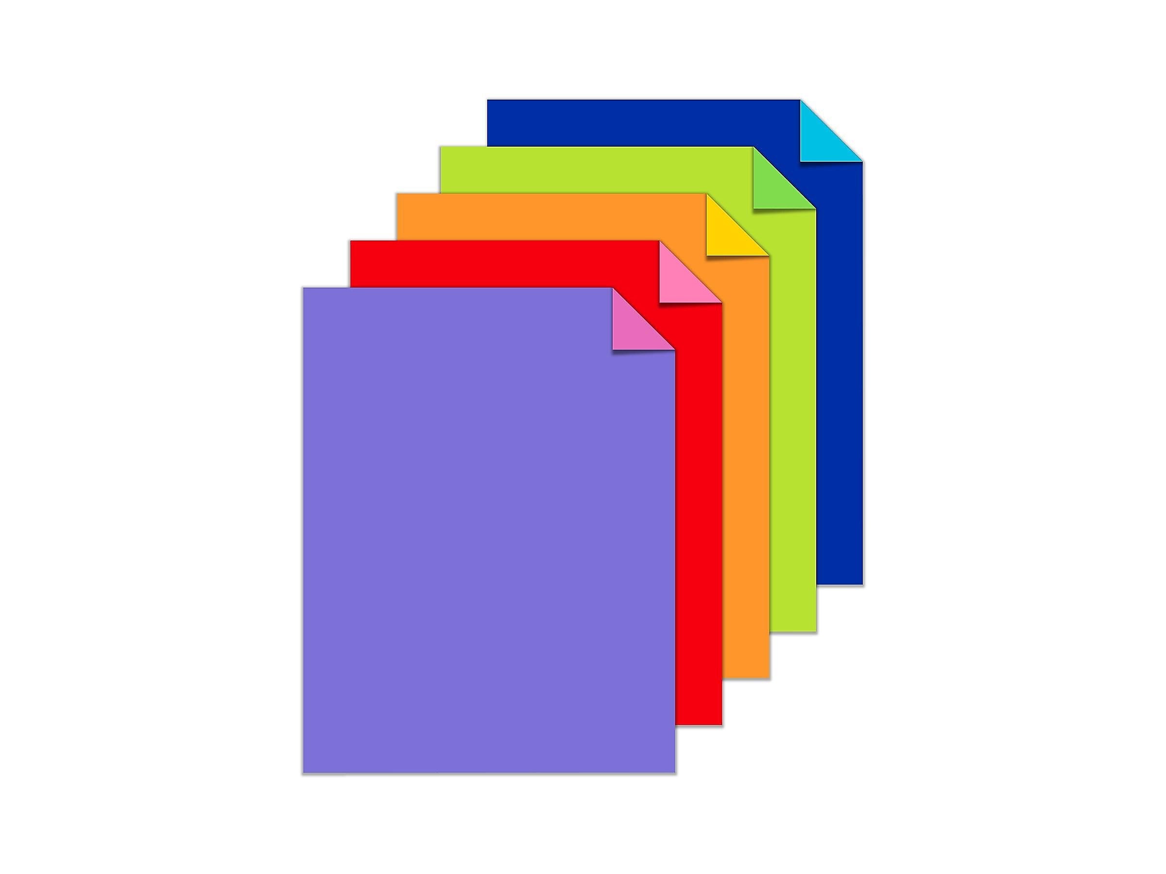 Astrobrights Double-Color 70 lb. Cardstock Paper, 8.5