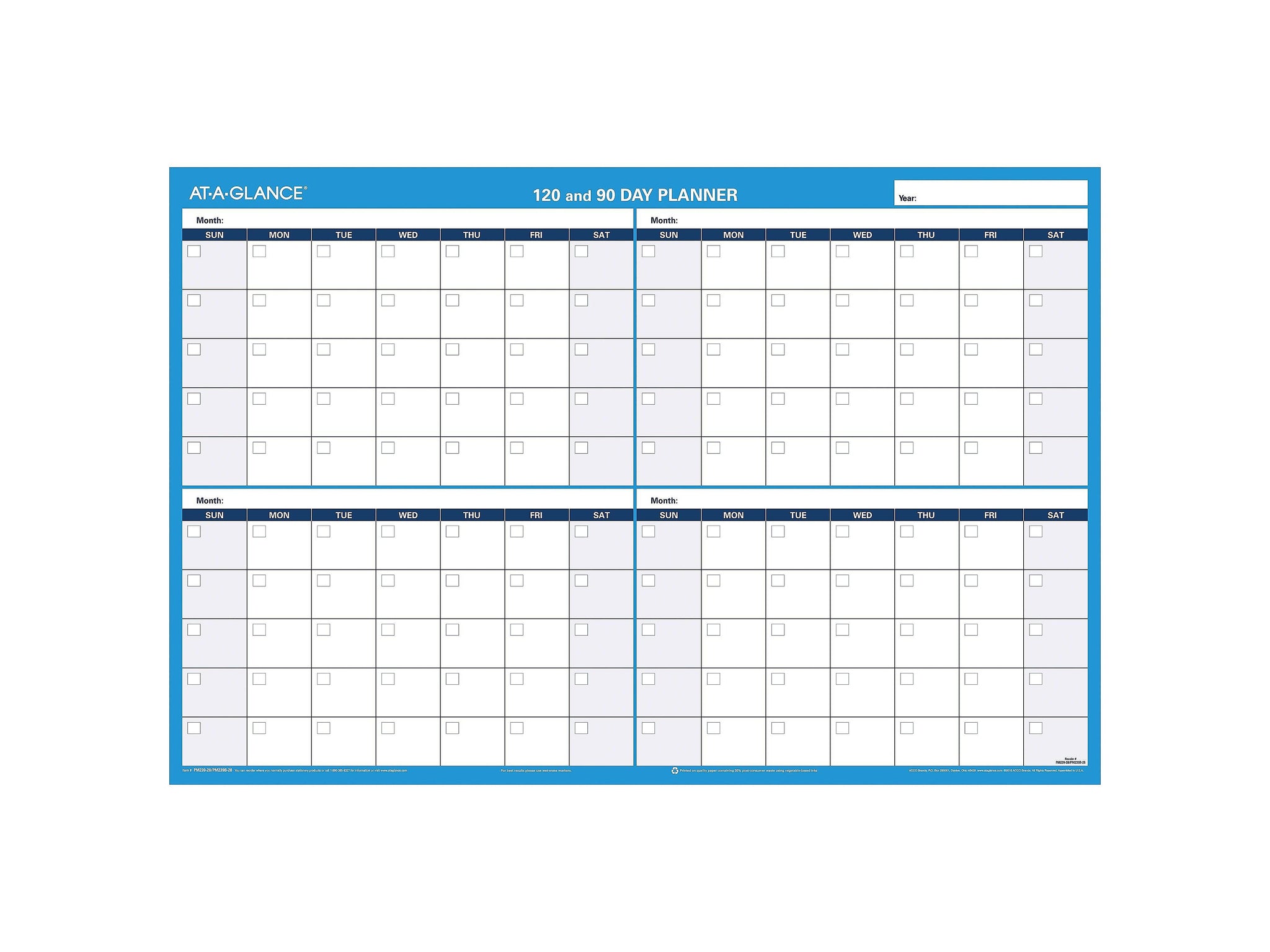 AT-A-GLANCE 90-120 Day 24