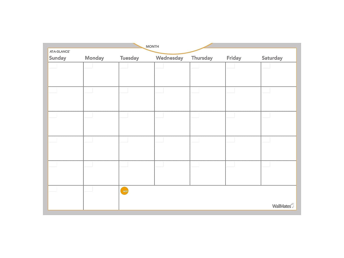 AT-A-GLANCE WallMates Dry-Erase Paint Planning Board, 12"H x 18"W