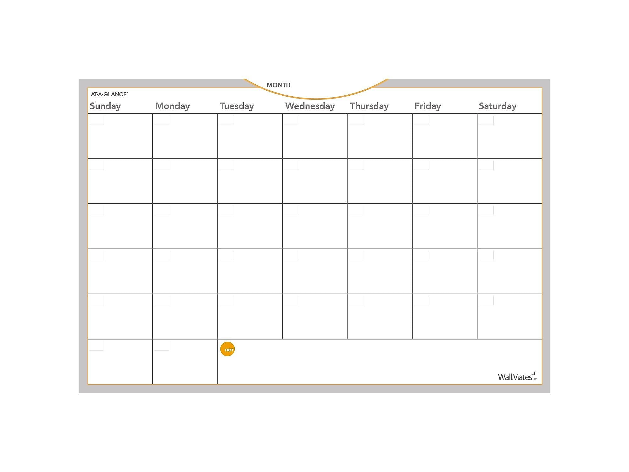 AT-A-GLANCE WallMates Dry-Erase Paint Planning Board, 12"H x 18"W