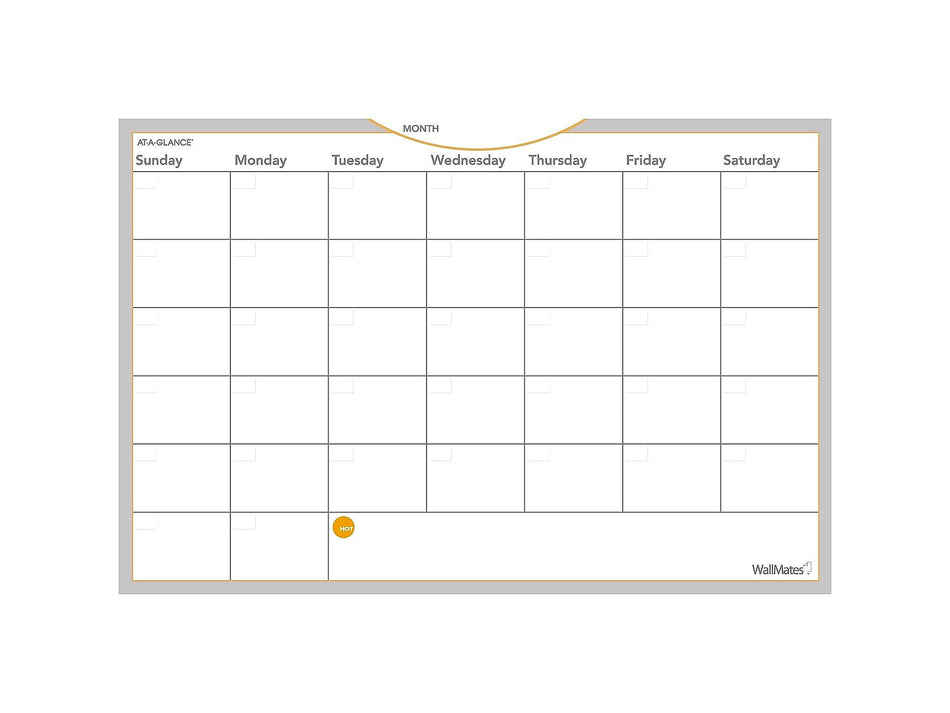 AT-A-GLANCE WallMates Dry-Erase Paint Planning Board, 12"H x 18"W