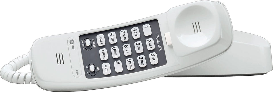 AT&T 210 Trimline Phone, White