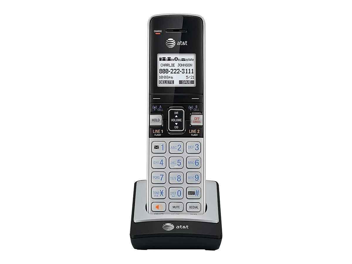 AT&T Cordless Telephone, Silver/Black