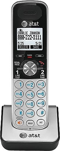 AT&T TL88002 Accessory Handset for TL88102 Phone, Silver/Black