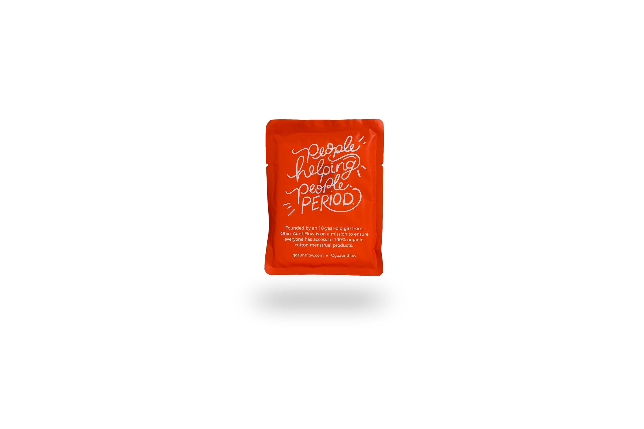 Aunt Flow Organic Pads with Wings, Regular, 500/Case