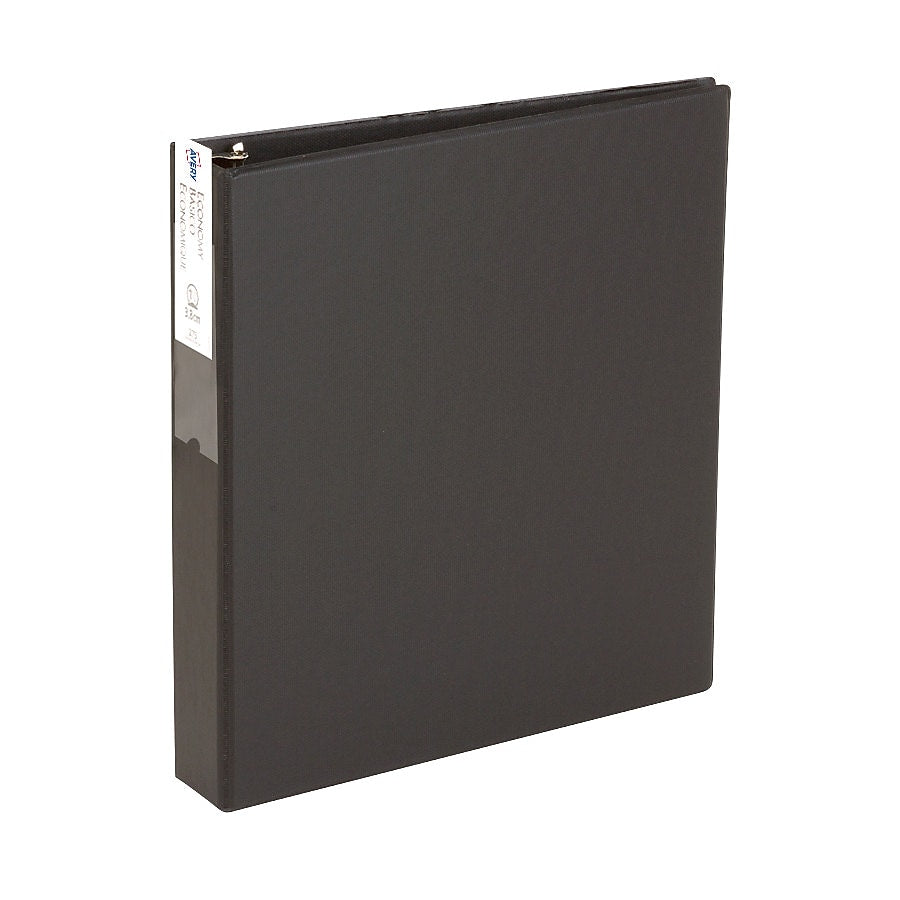 Avery 1 1/2" 3-Ring Non-View Binders, Black