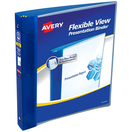 Avery 1" 3-Ring View Binders, Blue