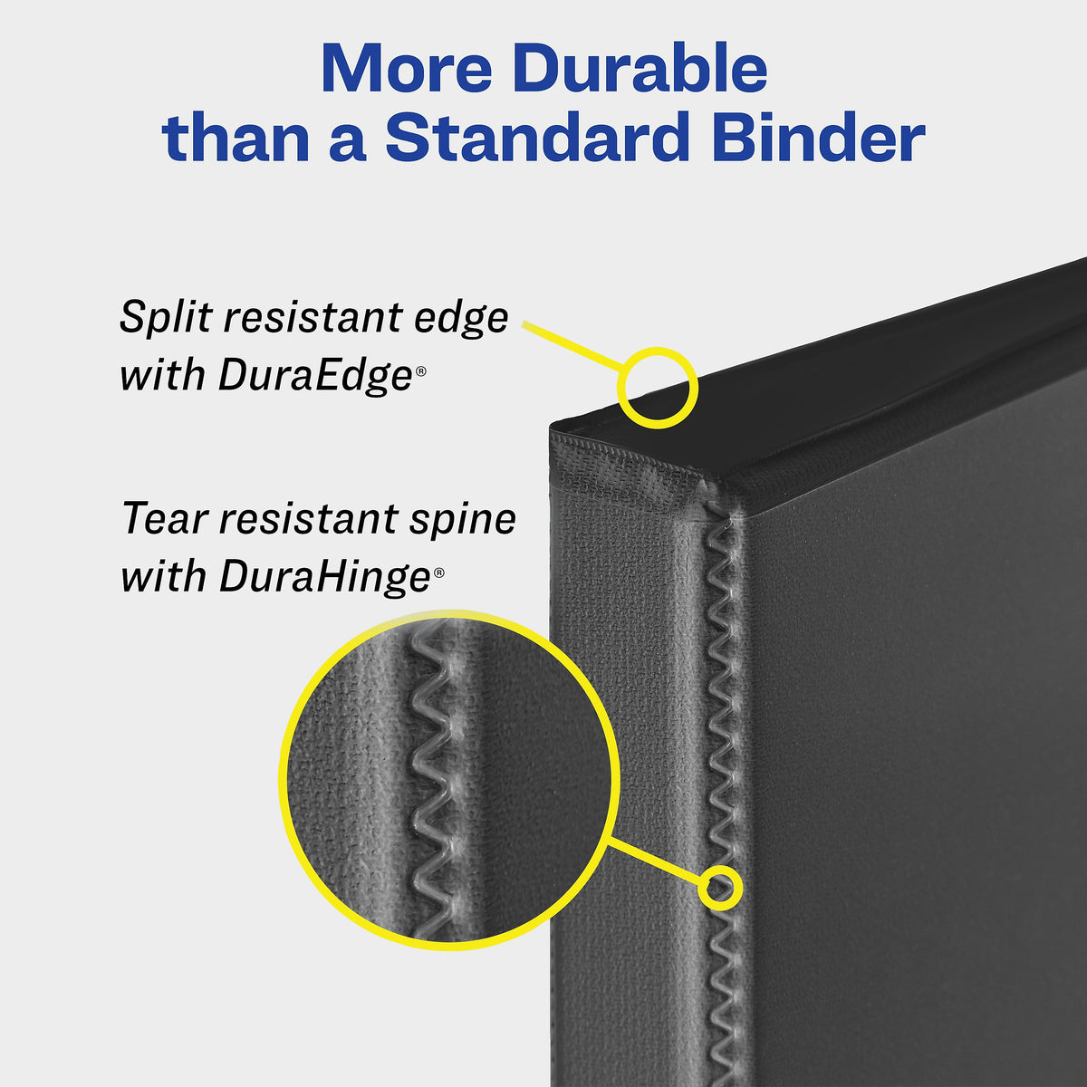 Avery 1/2" 3-Ring View Binders, Slant Ring, White