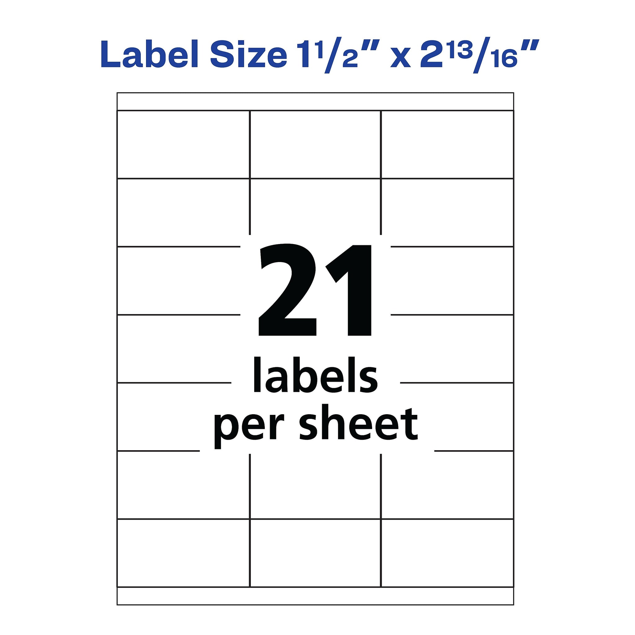 Avery Address Labels for Copiers, 1-1/2