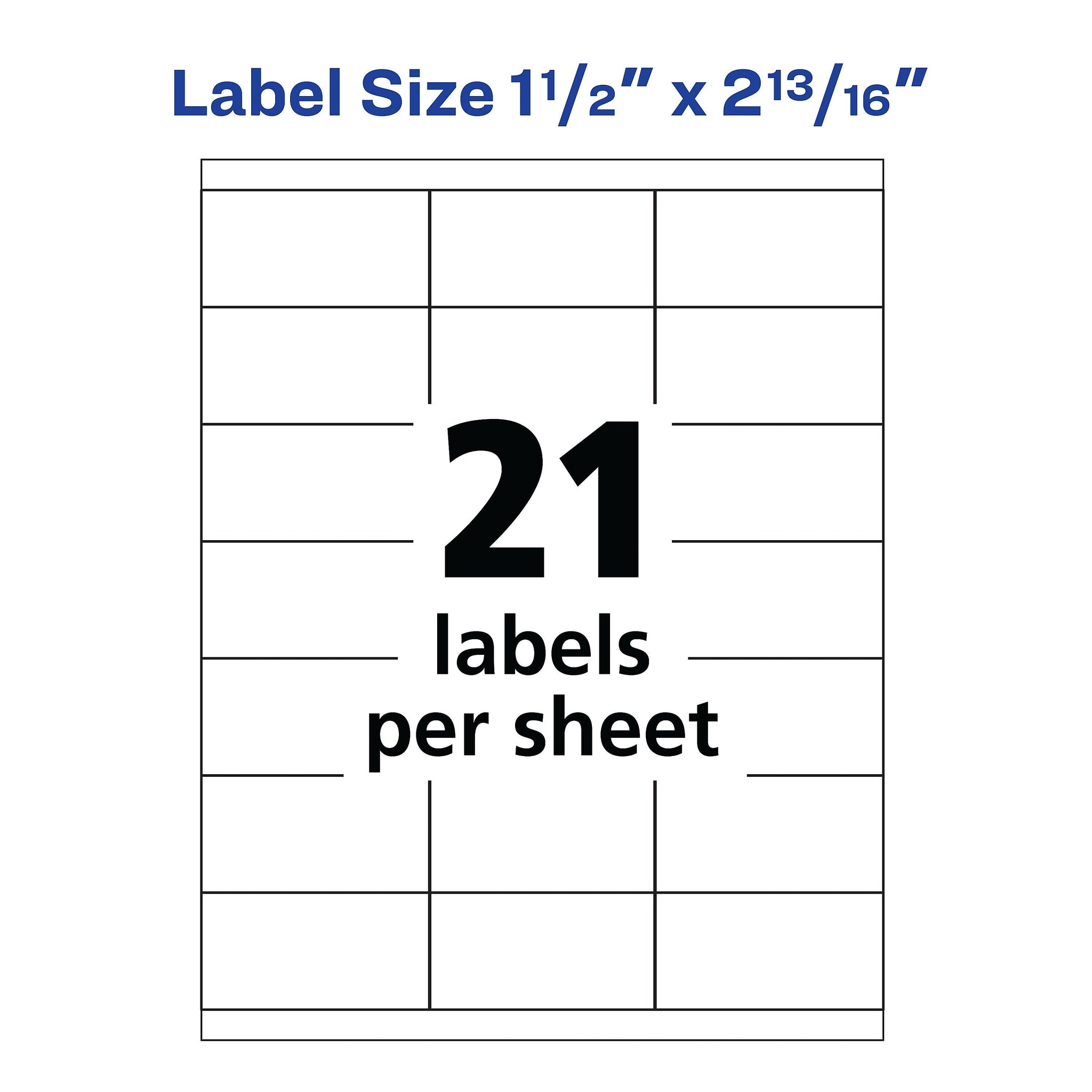 Avery Address Labels for Copiers, 1-1/2