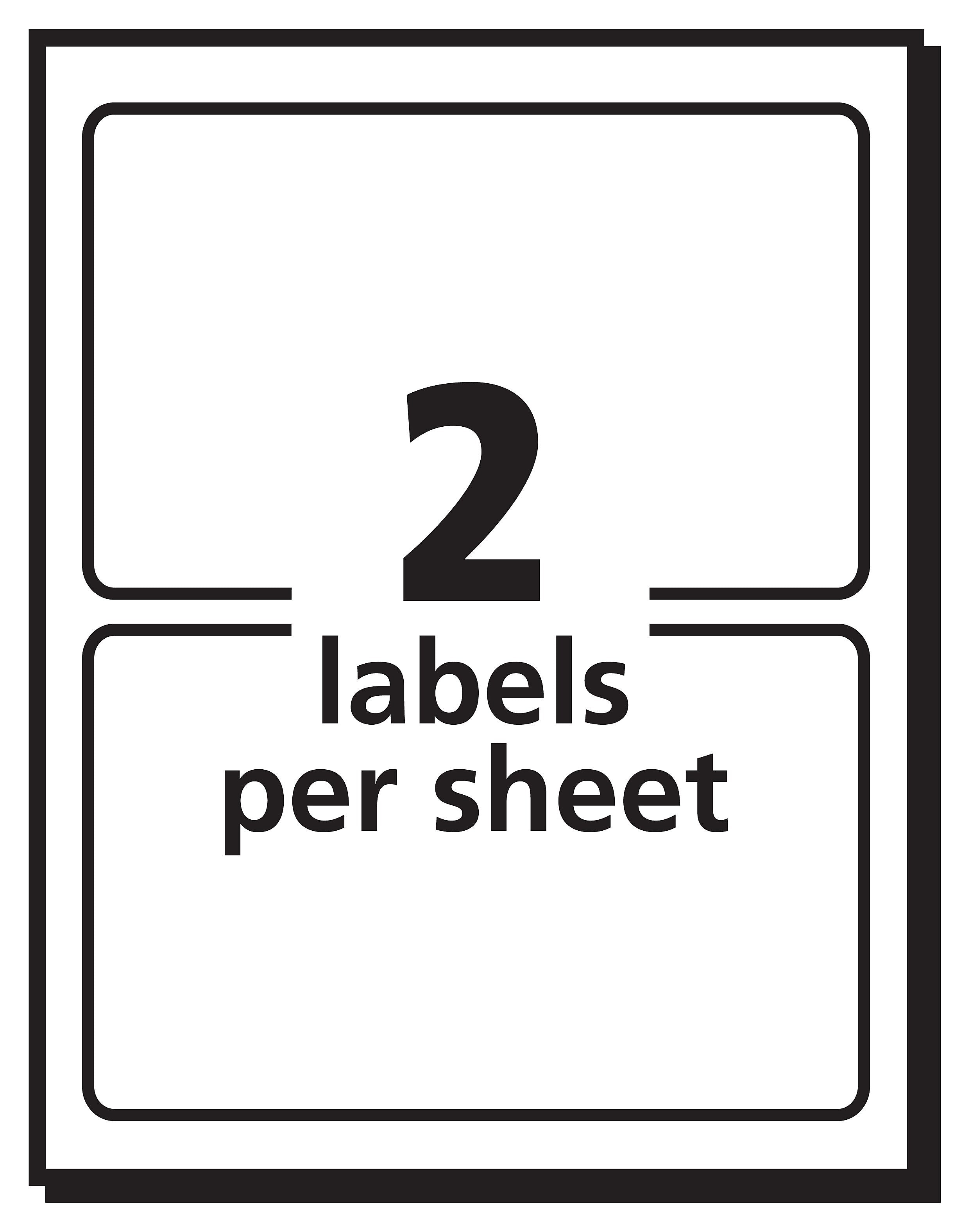 Avery Adhesive Laser/Inkjet Name Badge Labels, 2 1/3