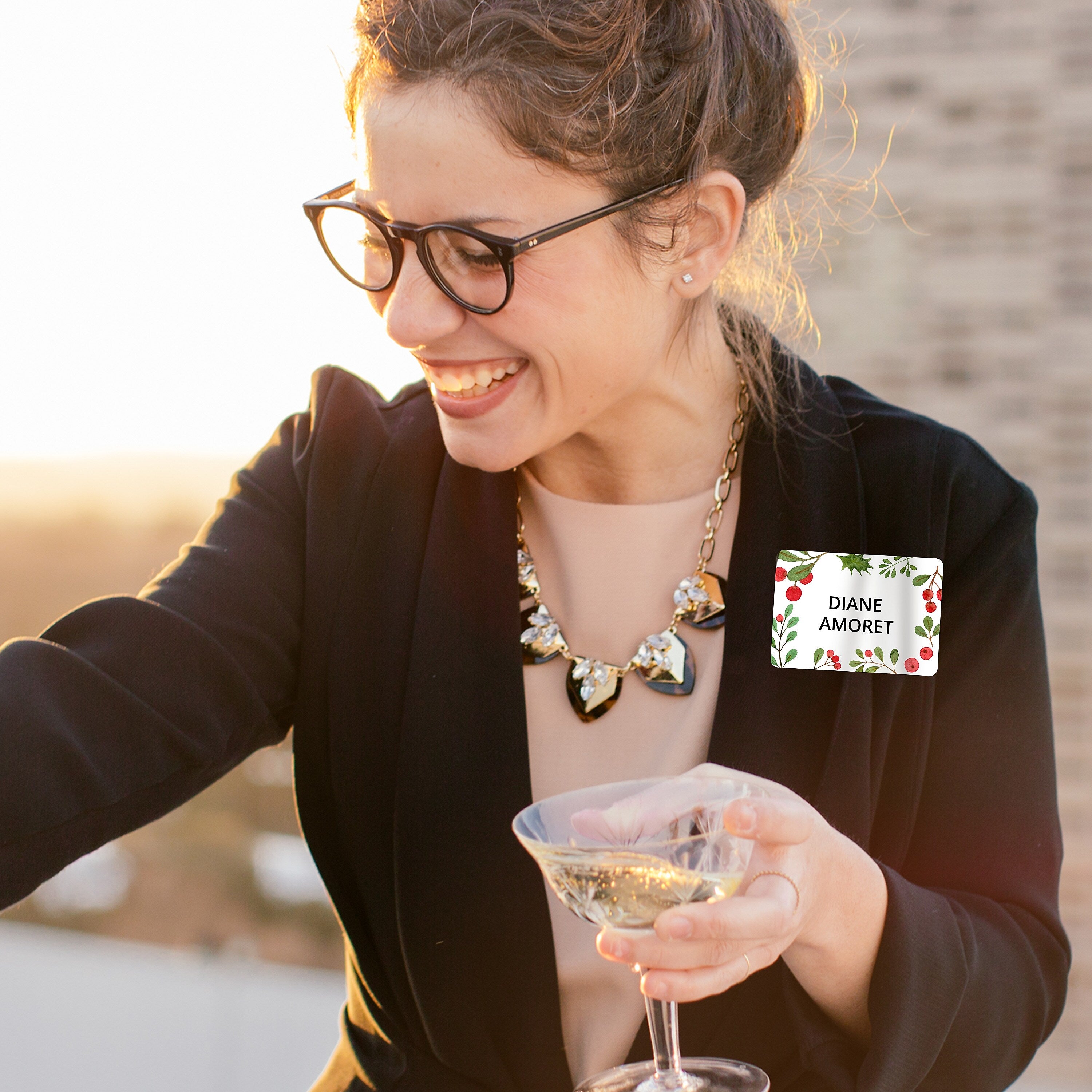 Avery Adhesive Laser/Inkjet Name Badge Labels, 2 1/3