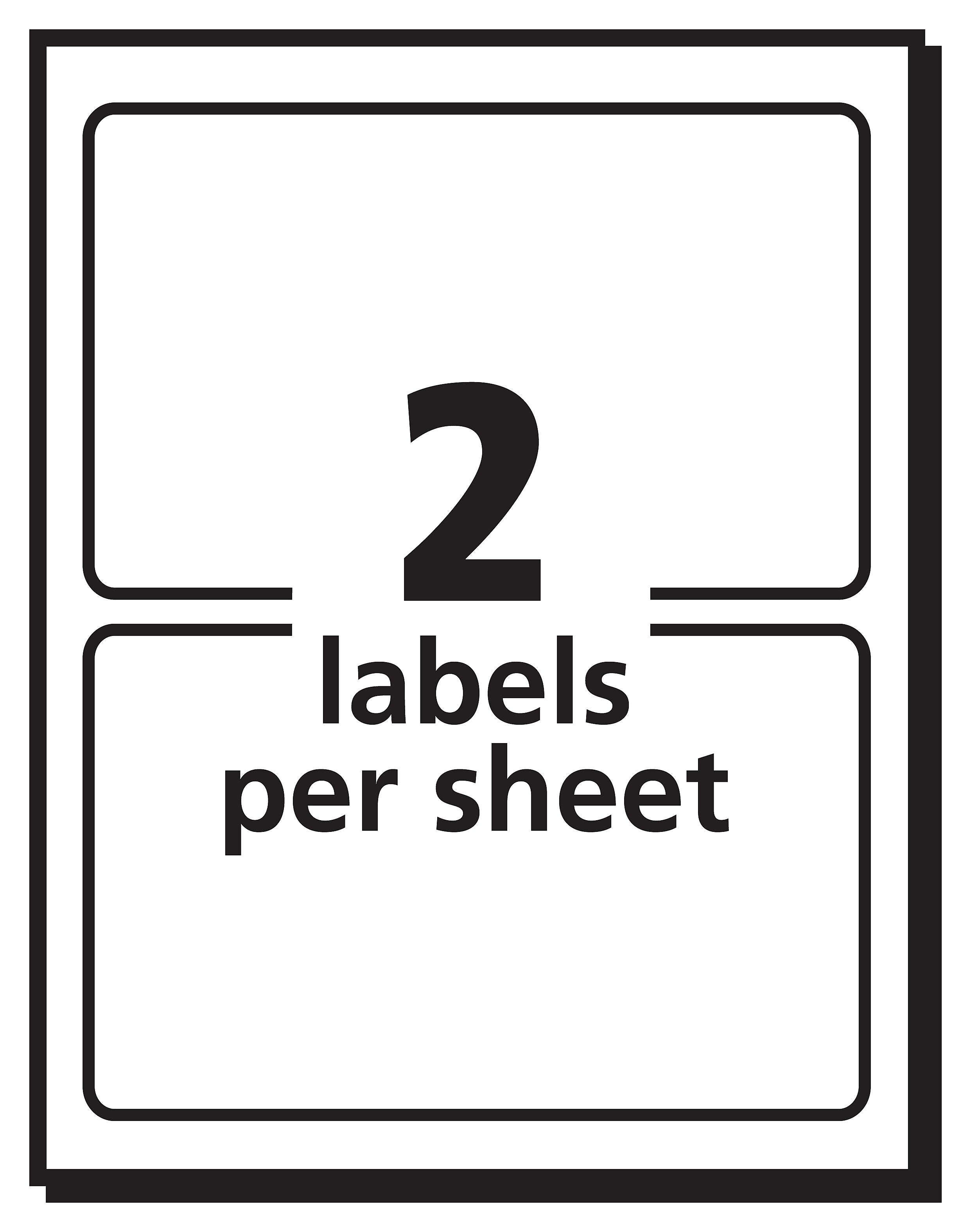 Avery Adhesive Laser/Inkjet Name Badge Labels, 2 1/3