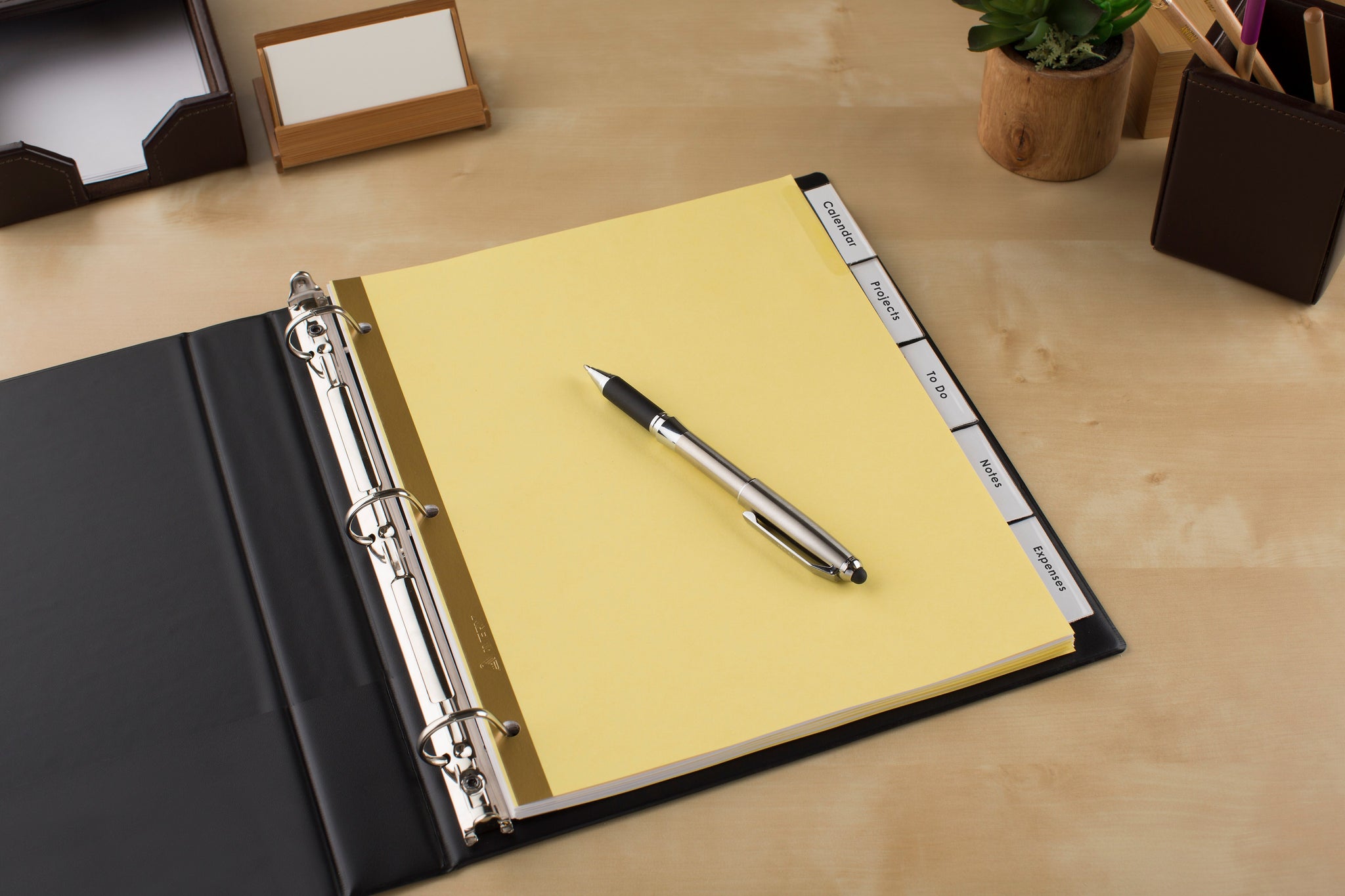 Avery Big Tab Insertable Paper Dividers, 5-Tab, Yellow